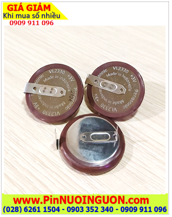 Panasonic VL2330; Pin sạc 3v lithium nuôi nguồn Panasonic VL2330 (23mmx3.0mm) _Made in japan